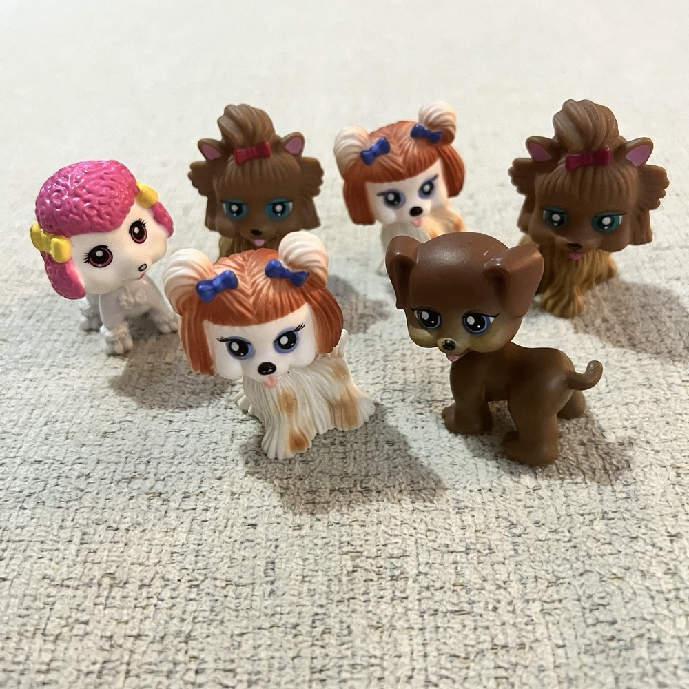 My Pet Pals Chic Boutique Dogs Puppies Set of 6 Vintage Figures